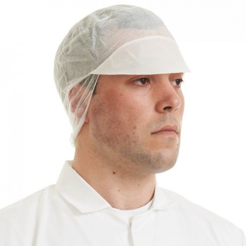 Disposable Snood Caps - White (Pack 50)