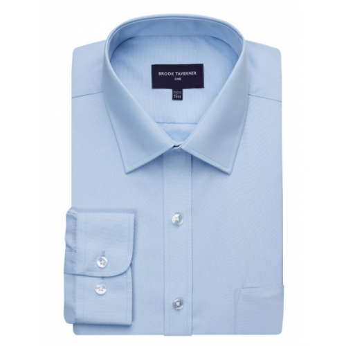 Juno Long Sleeved Premium Shirt - Light Blue 