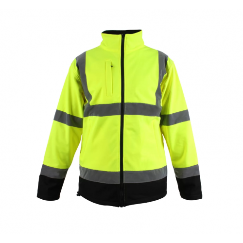 CLEARANCE - Two Tone Softshell Jacket - Yellow/Black