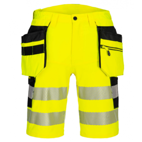 DX4 Hi-Vis Holster Pocket Shorts - Yellow - 48