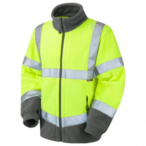 Hartland ISO 20471 Class 3 Hi-Vis Fleece Jacket - Yellow
