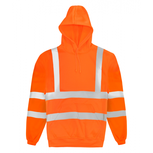 B304 - Hi-Vis Hooded Sweatshirt | Orange