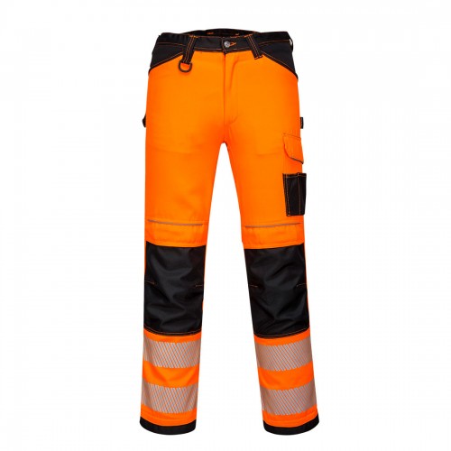 PW3 Hi-Vis Work Trouser - Orange/Black