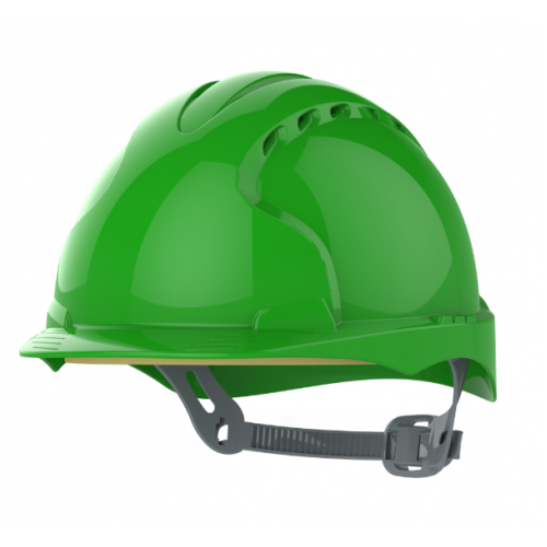 EVO2 Safety Helmet With Slip Ratchet - Green - Vented