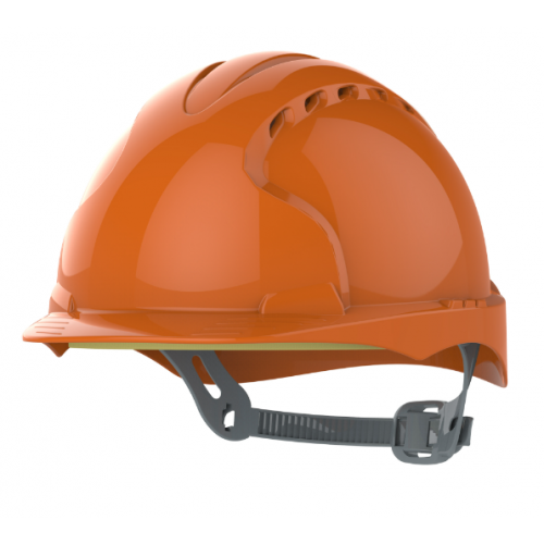 EVO2 Safety Helmet With Slip Ratchet - Orange - Vented