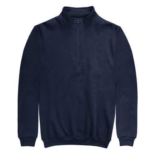 1/4 Zip Neck Sweatshirt - Navy
