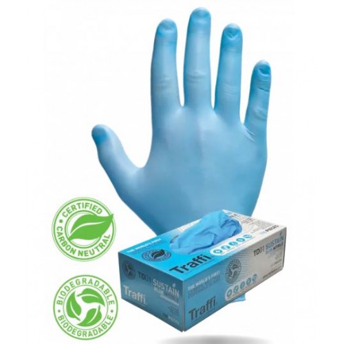 Carbon Neutral Biodegradable Nitrile Disposable Glove - 100pc