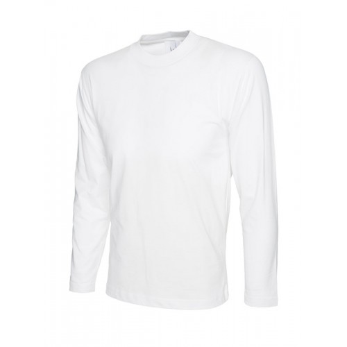 Classic Long Sleeved T-Shirt - White - XXL