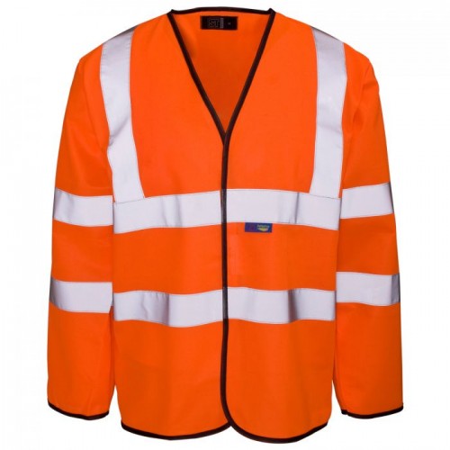 Class 3 Hi-Vis Sleeved Waistcoat - Orange