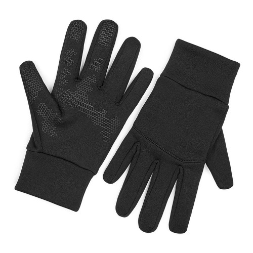 Sports Tech Softshell Gloves - Black