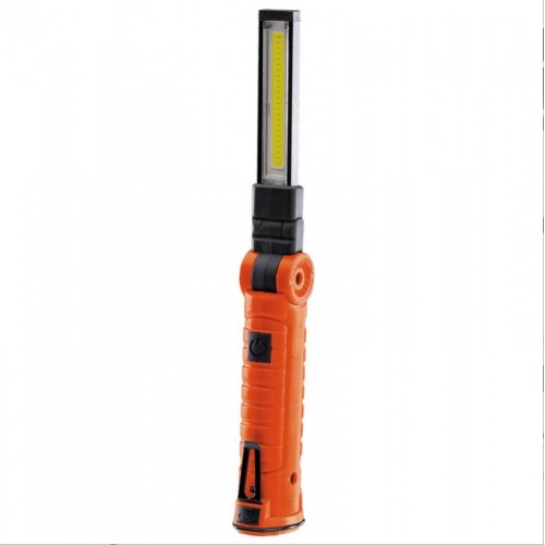 3W COB/SMD LED Rechargeable Slimline Inspection Lamp - 170 Lumens (Orange)