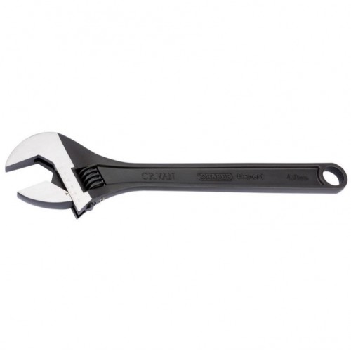 Expert 450mm Crescent-Type Adjustable Wrench with Phosphate Finish