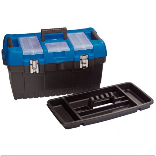560mm Large Tool Box with Tote Tray