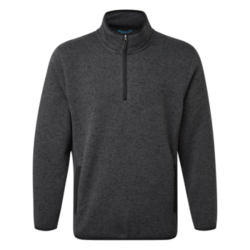 Easton Zip Neck Pullover  - Grey - Large