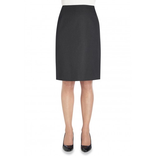 2221C - Ladies Sigma Straight Skirt | Charcoal | Long