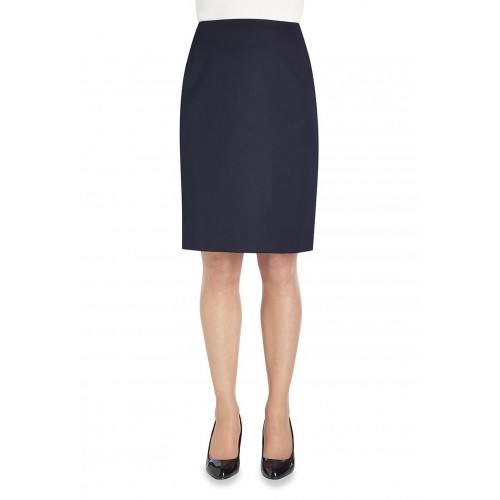 2221A - Ladies Sigma Straight Skirt | Navy | Long 