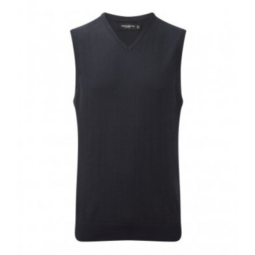 716M - Russell V-neck Sleeveless Pullover | FRENCH NAVY