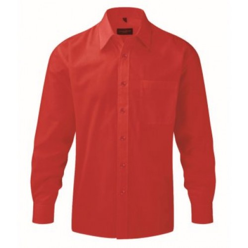 L/s Poplin Shirt | CLASSIC RED