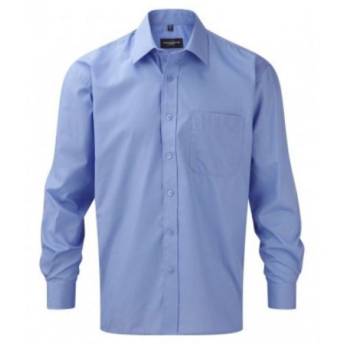 L/s Poplin Shirt | CORPORATE BLUE