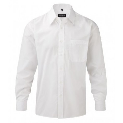 L/s Poplin Shirt | WHITE