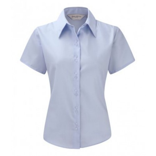 957F - Ladies S/s Non Iron Luxury Shirt | BRIGHT SKY
