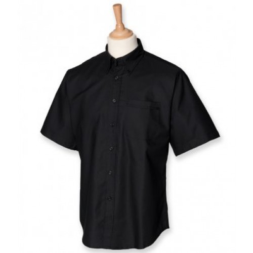 S/sleeve Classic Oxford Shirt | BLACK