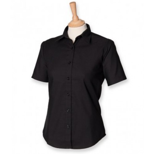 H516 - Ladies S/s Classic Shirt | BLACK