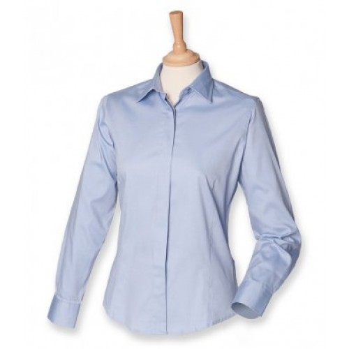 H551 - Ladies L/s Oxford Shirt | LIGHT BLUE