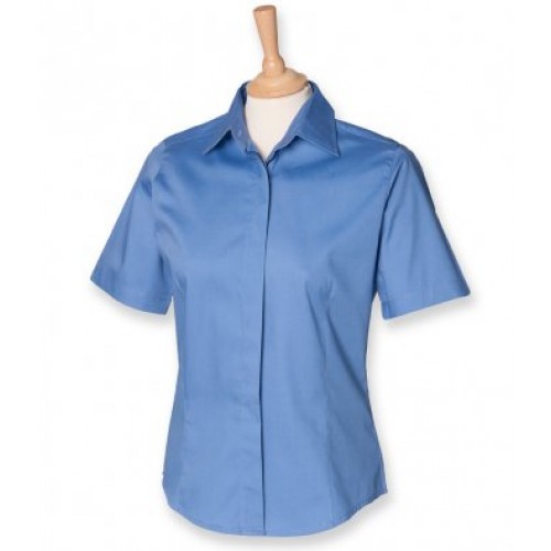 H556 - Ladies S/s Oxford Shirt | CORPORATE BLUE