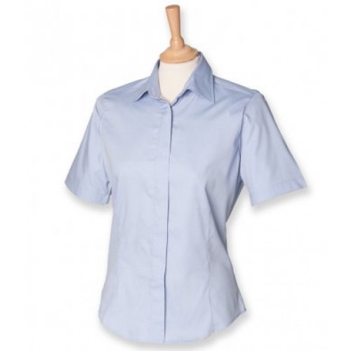H556 - Ladies S/s Oxford Shirt | LIGHT BLUE