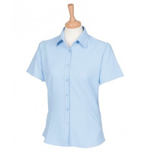 H596 - Ladies Wicking Anti-bac S/s Shirt | LIGHT BLUE