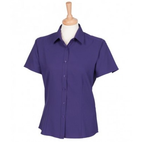 H596 - Ladies Wicking Anti-bac S/s Shirt | PURPLE