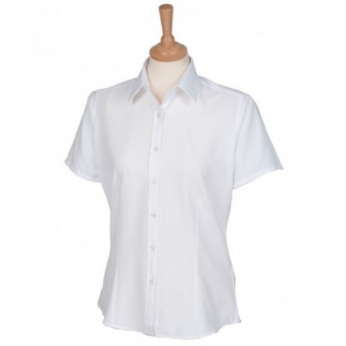 H596 - Ladies Wicking Anti-bac S/s Shirt | WHITE
