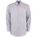 Gents Long Sleeve Oxford Shirt | CHARCOAL or SILVER GREY