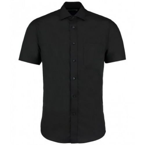 Prem Non Iron Corp S/s Shirt | BLACK