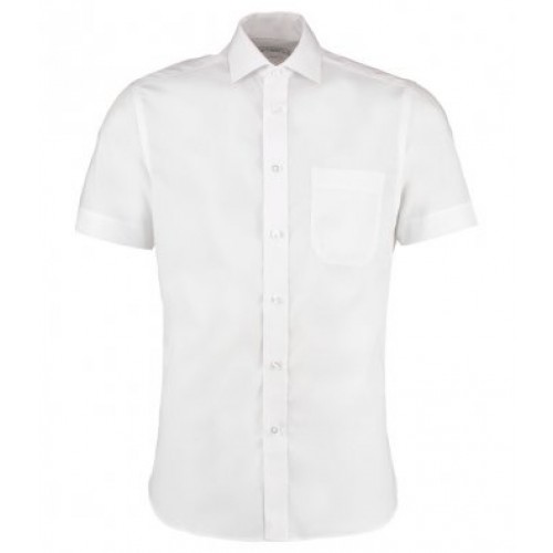 Prem Non Iron Corp S/s Shirt | WHITE