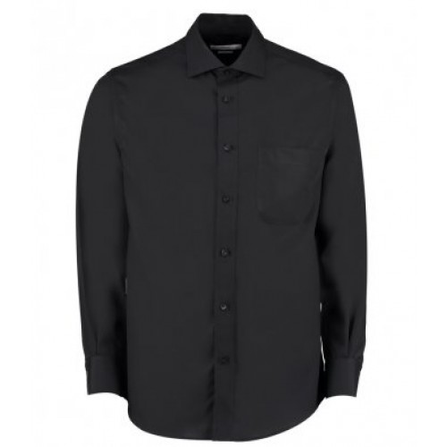 Prem Non Iron Corp L/s Shirt | BLACK