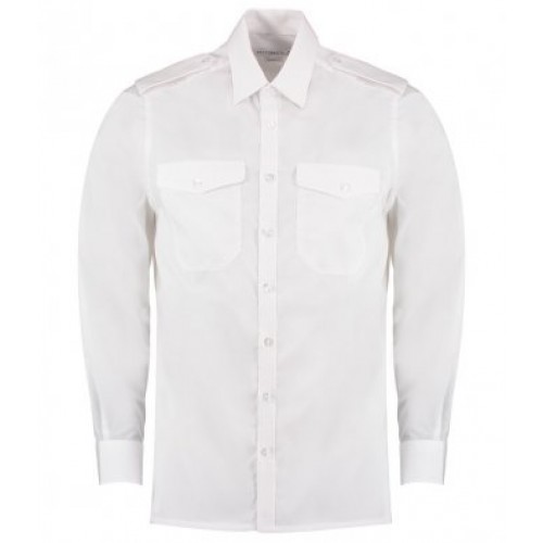 Pilot Long Sleeved Shirt | WHITE