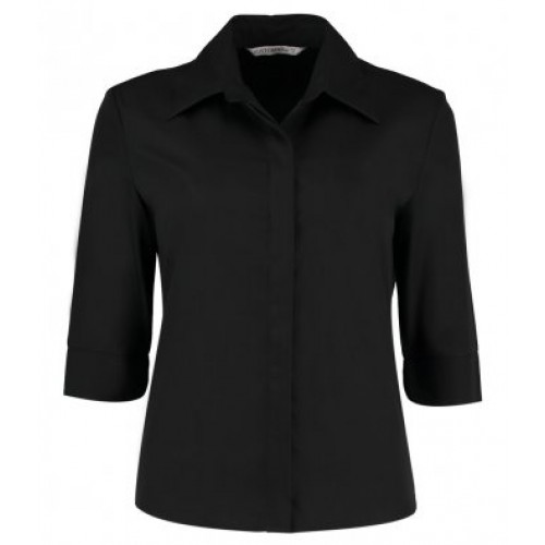 KK715 - Ladies 3/4 Sleeve Blouse | BLACK