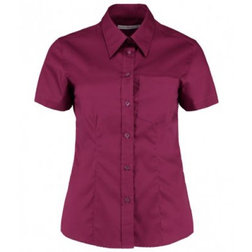 KK719 - Corporate Oxford Shirt S/s Pkt | BURGUNDY