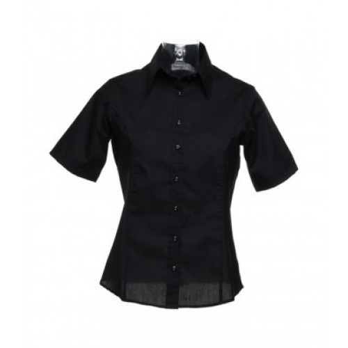 KK742 - Ladies S/s Business Shirt | BLACK
