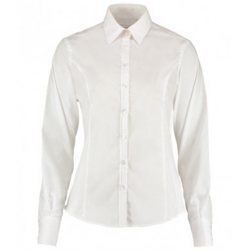 KK743 - Ladies L/s Business Shirt | WHITE