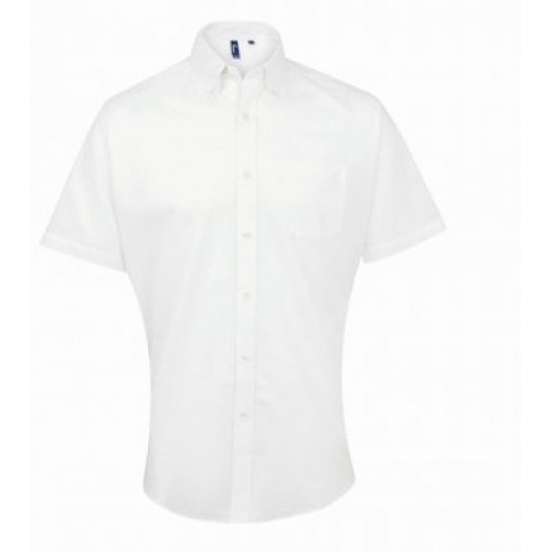 Signature Mens Oxf S/s Shirt | WHITE