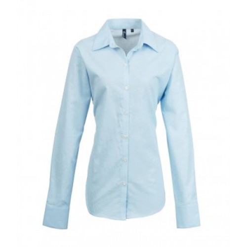 PR334 - Signature Oxford Womens L/s Shirt | LIGHT BLUE