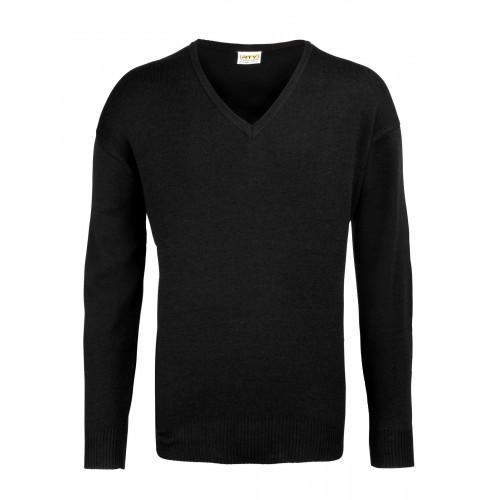 RTY21 - RTY V Neck 50/50 Sweater | BLACK