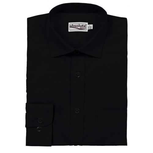 SHAA301 - Plain Shirt L/S | Black 