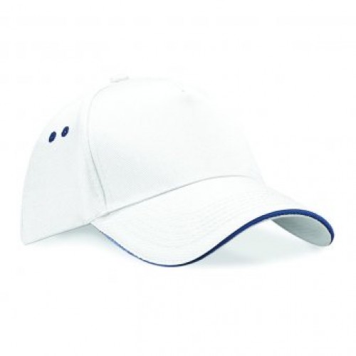 Contrast Ultimate 5 Panel Cap | WHITE/FRENCH NAVY