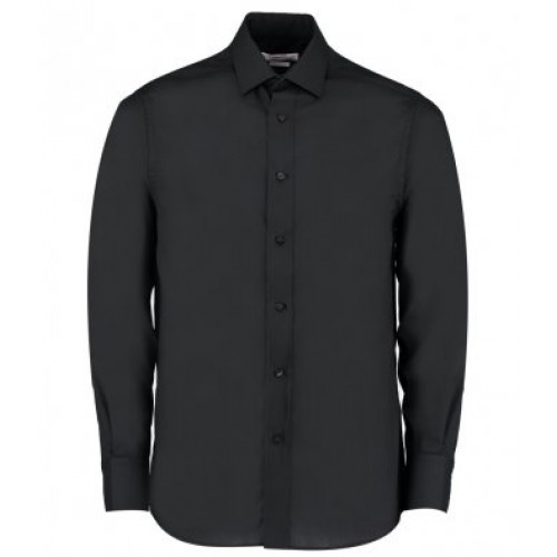 KK131 - Tailored Poplin Shirt | BLACK