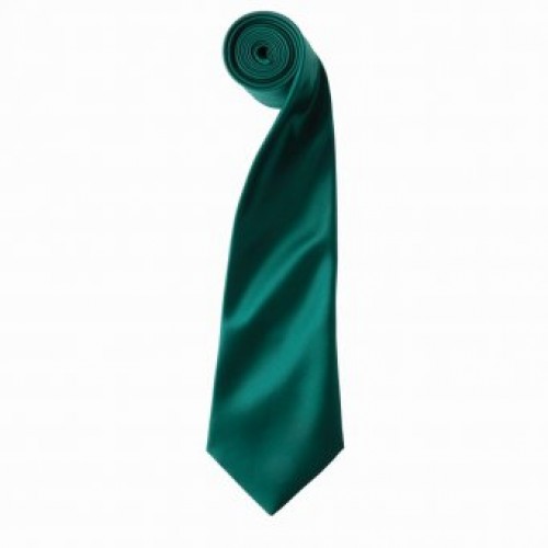 Colours Satin Tie | BOTTLE GREEN