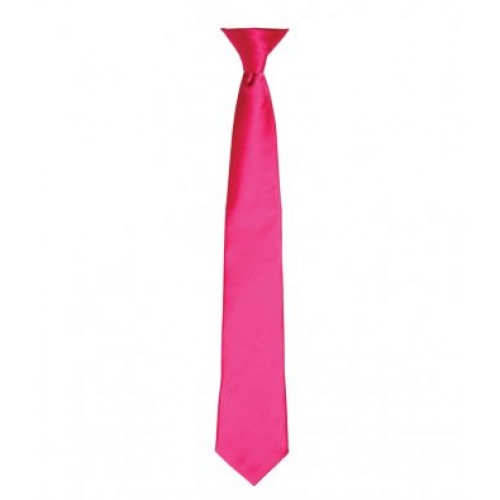 PR755 - Satin Fashion Clip Tie | HOT PINK